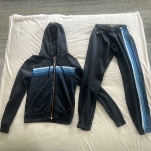 Aviator Nation Charcoal Gray Sweat Set